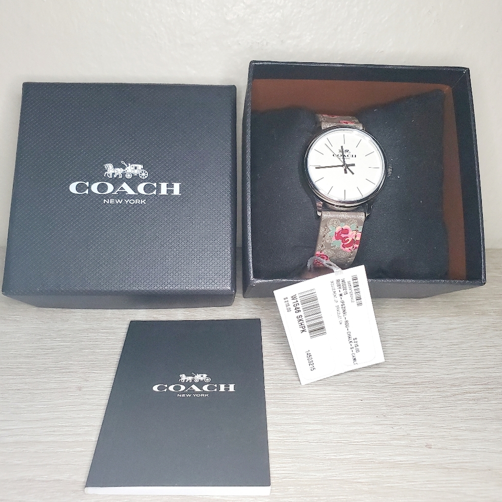Coach Floral Watch NIB and NWT